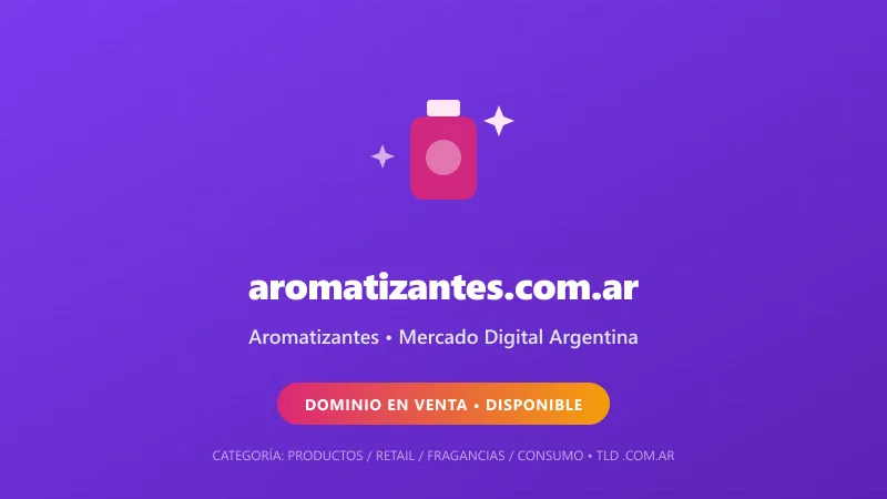 Identidad gráfica y activo digital para Aromatizantes en Argentina